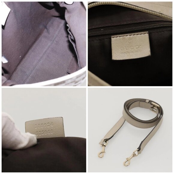 GUCCI GG Canvas Shoulder Bag Beige Gold - Picture 13 of 16